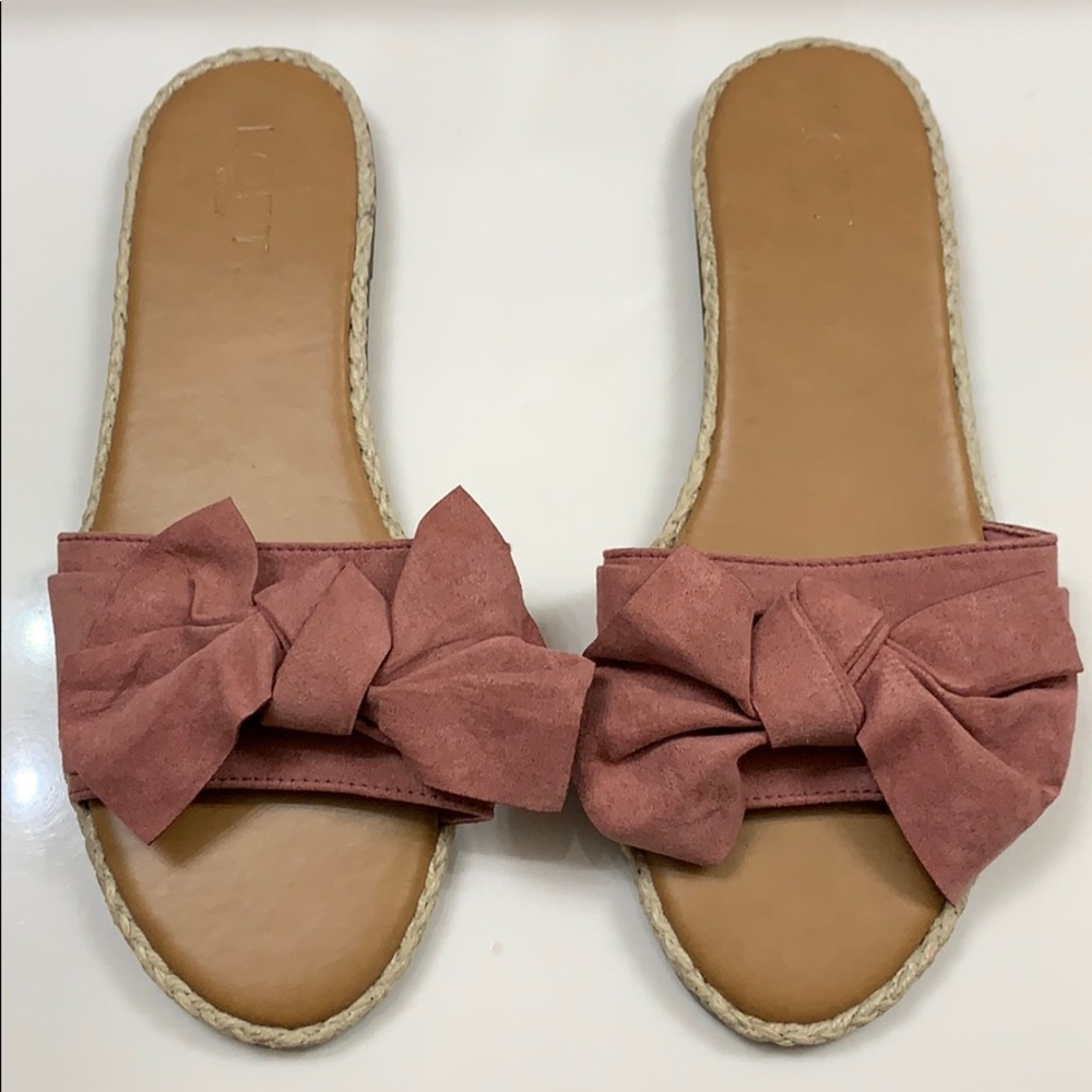NWOT Size 9 Loft Dusty Pink Sandals